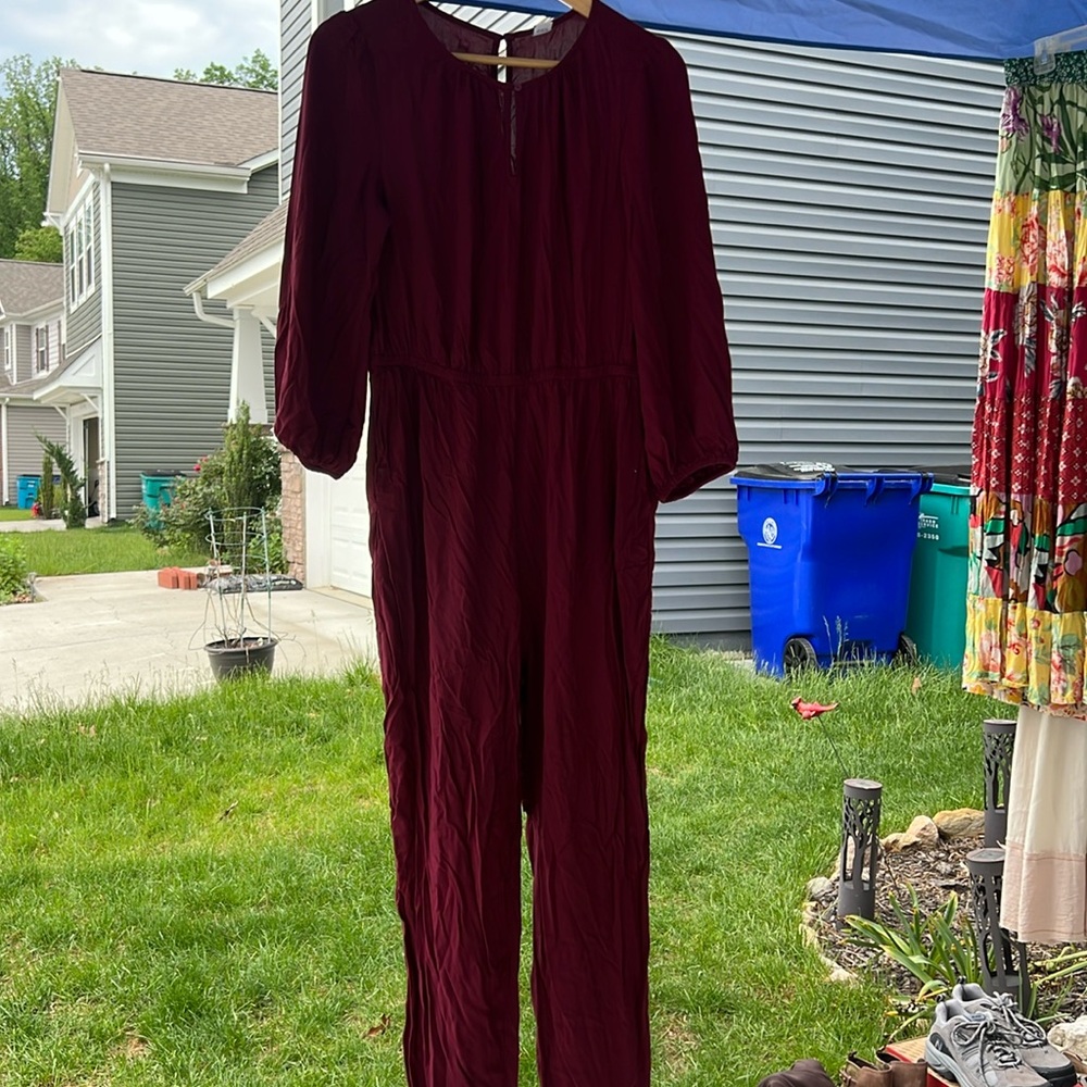 Maroon Romper Medium Petite